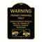 Signmission No Parking w/o Permit Warning Permit Parking Unauthorized Vehicles Alum, 18" x 24", BG-1824-23636 A-DES-BG-1824-23636 - alternate 1